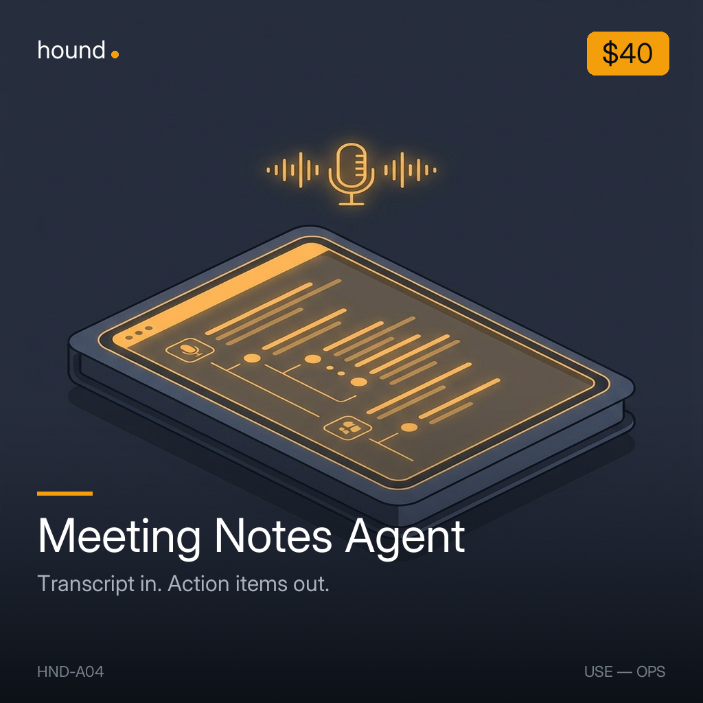 Meeting Notes Agent — alt