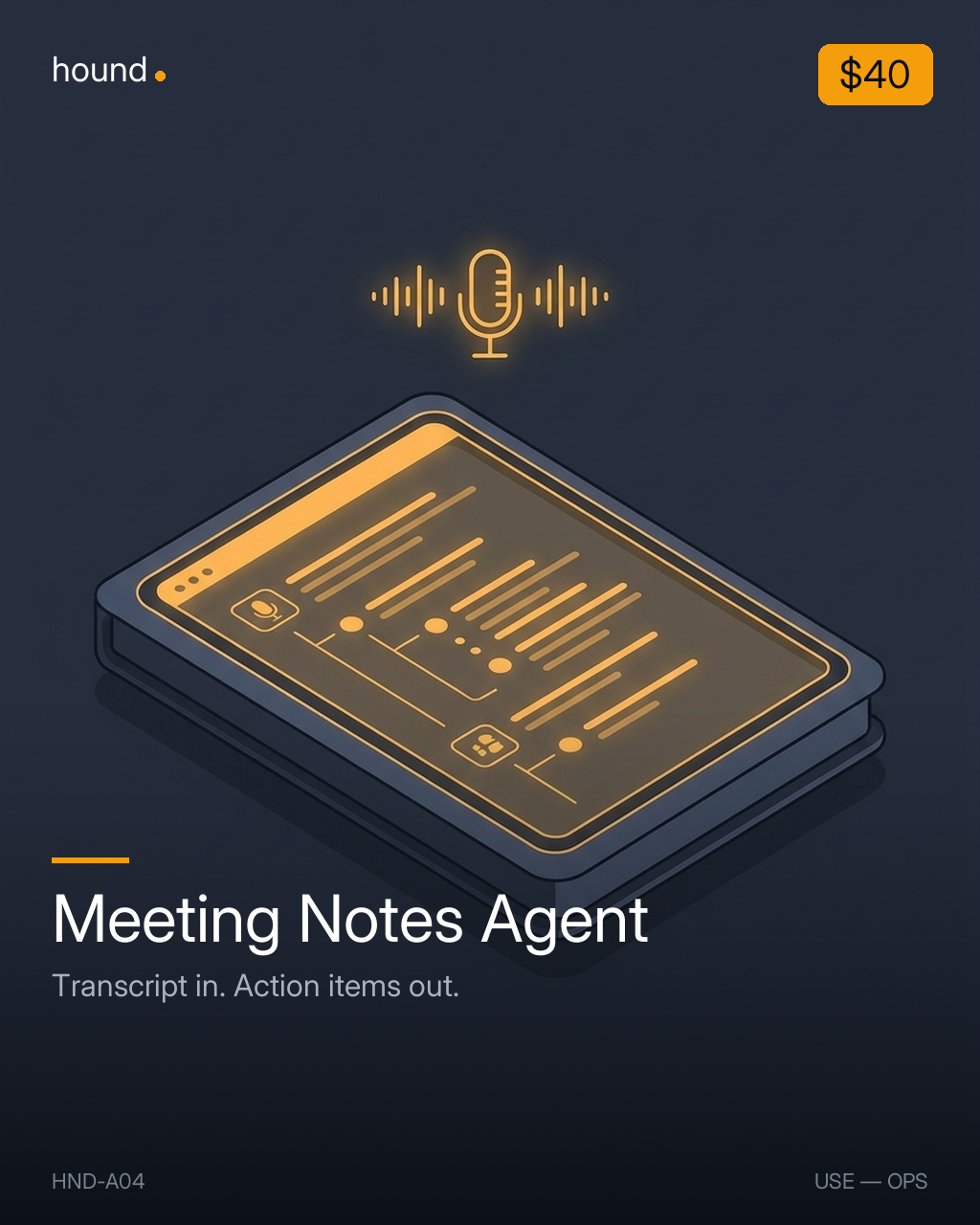 Meeting Notes Agent — hero