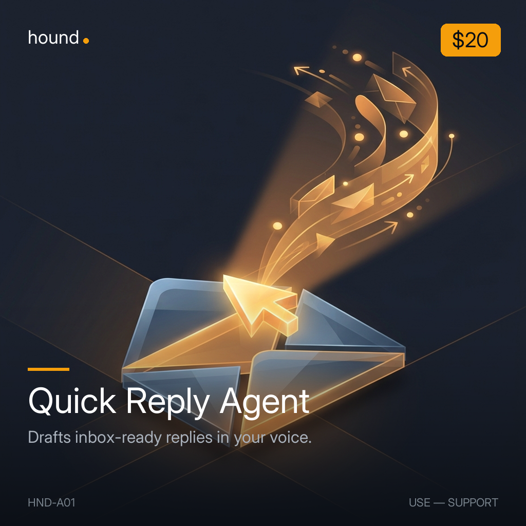 Quick Reply Agent — alt