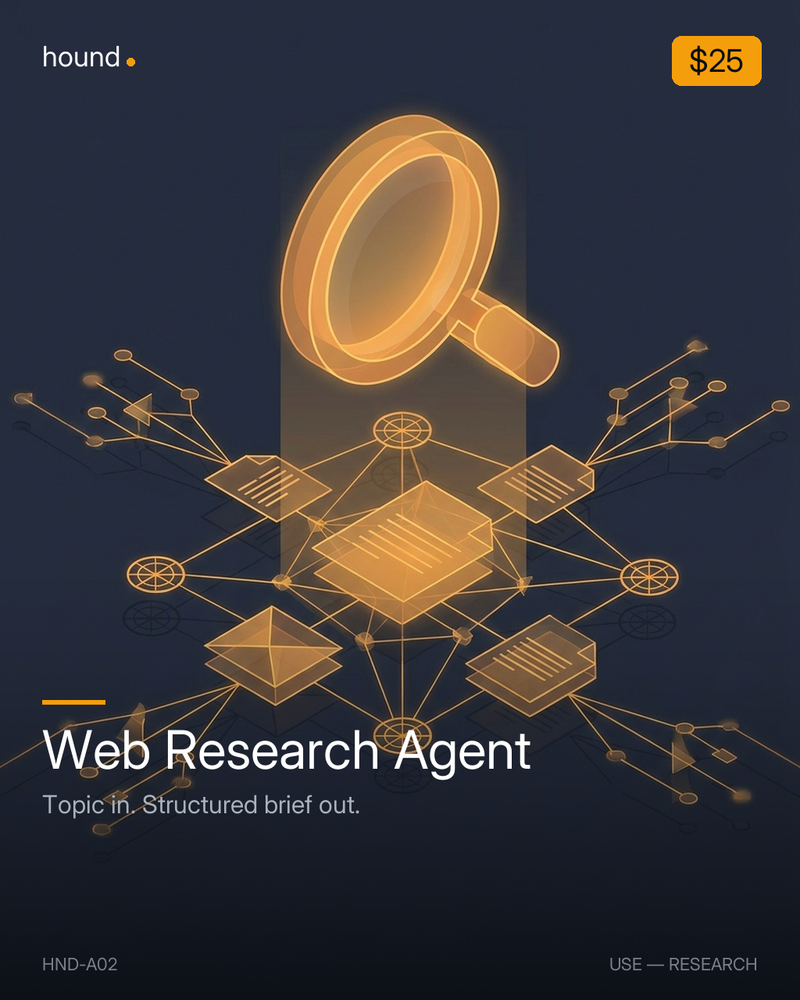 Web Research Agent — hero